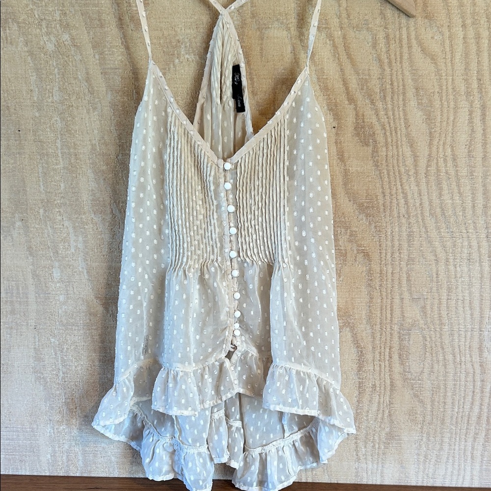 Rory Beca Ivory Polka Dot Blouse